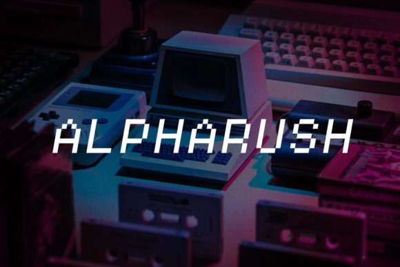 Alpharush: A Retro Display Font for Pixel-Perfect Web Design