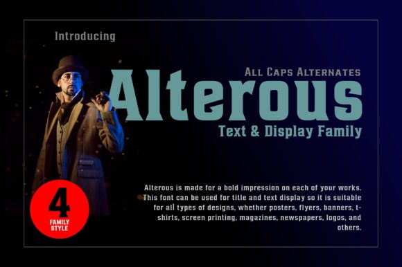 Alterous: A Vintage Display Font That Elevates Handmade Creations
