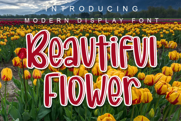 Beautiful Flower: A Playful Display Font for Creative Projects