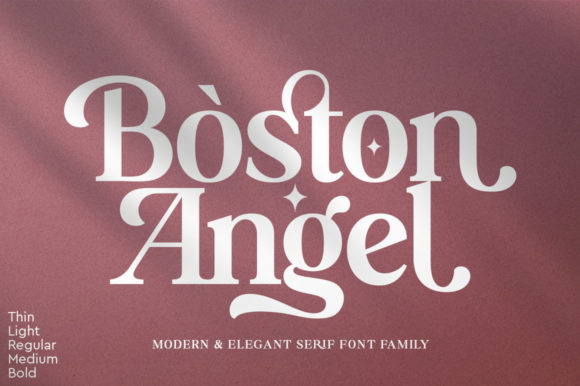 Boston Angel Display Font for Eye-Catching Branding