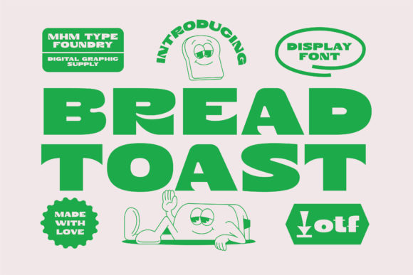 Bread Toast Display Font for Bold Editorial Designs