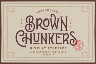 Brown Chunkers: A Vintage Display Font for Creative Branding