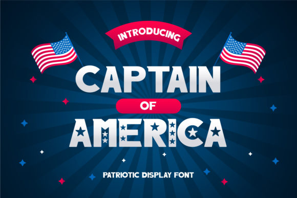 Captain of America Font for Bold Editorial Design