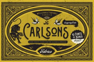 Carlsons: A Vintage-Inspired Display Font for Editorial Projects