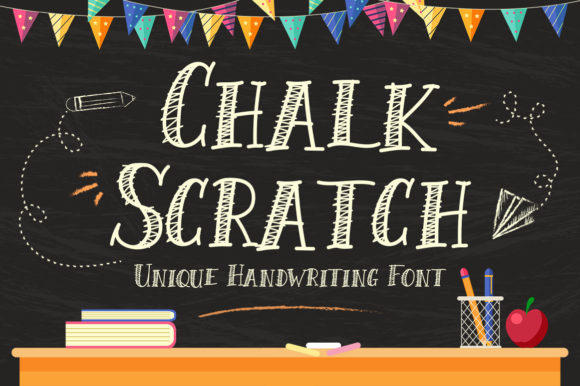 Chalk Scratch: A Playful Display Font for Creative Projects