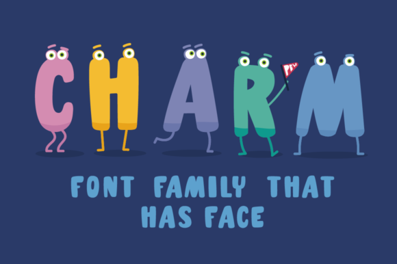 Charm Typeface: The Bold Display Font for Kids Campaigns