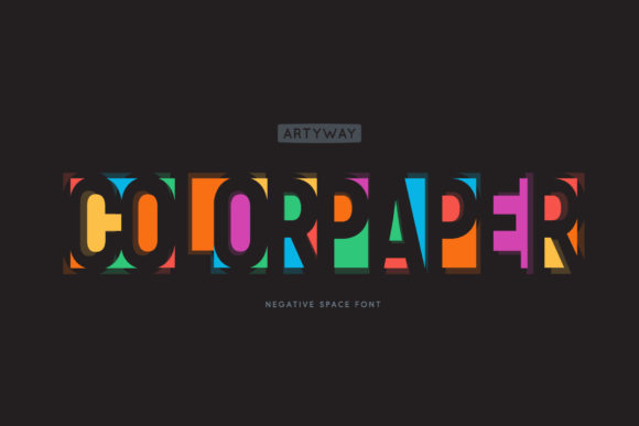 Color Paper Font for a Polished Brand Look