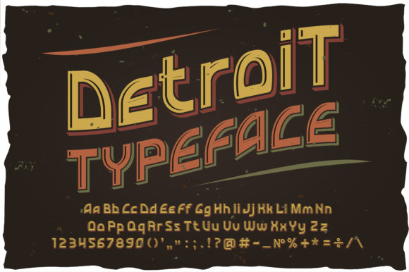 Detroit Display Font for Bold Editorial Design