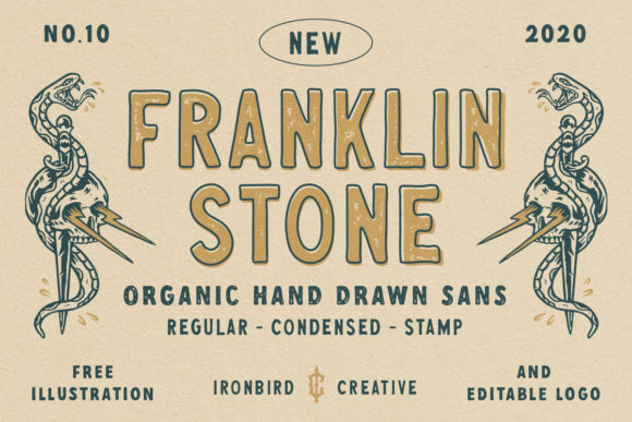 Franklin Stone: The Vintage Display Font for Authentic Branding