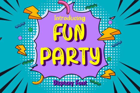 Fun Party Font for Playful Editorial Design