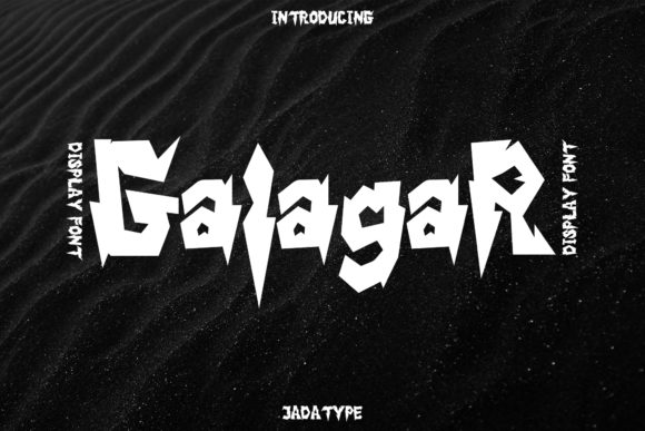 Galagar: A Unique Display Font for Editorial Design