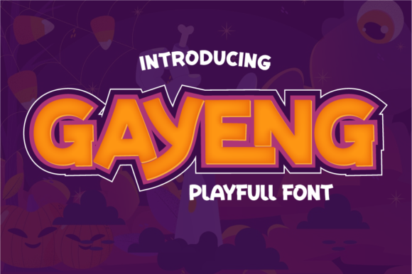 Gayeng Font for Playful Branding and Eye-Catching Designs