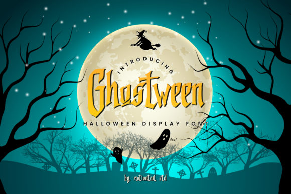Ghostween Font for Spooky Editorial Design