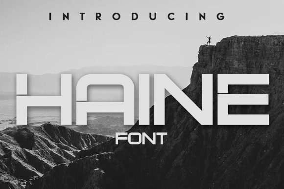 Haine: A Sharp Display Font for Modern Branding