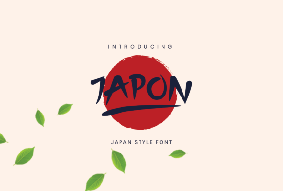 Japon Display Font for Handmade Creations