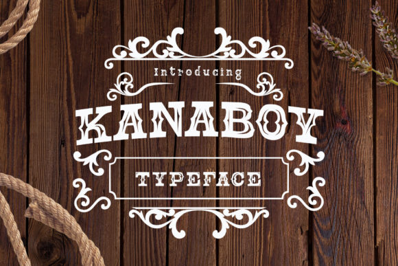 Kanaboy: A Bold Vintage Display Font for Editorial Design
