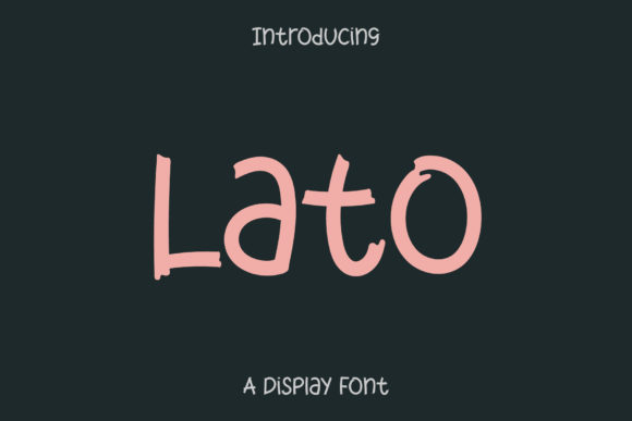 Lato Display Font for Modern Branding Projects
