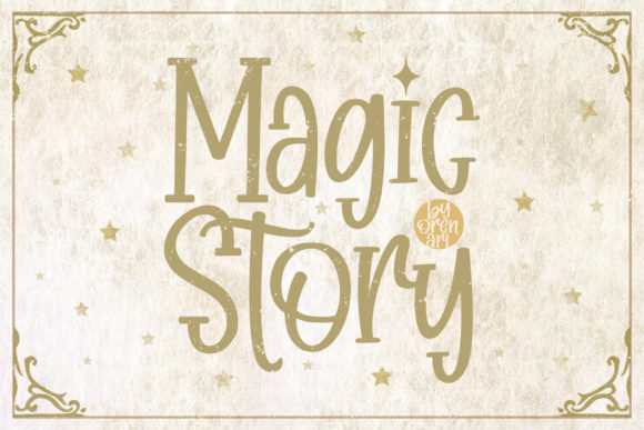 Magic Story Font for Handmade Creations and More