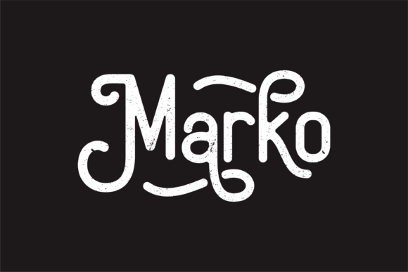 Marko: A Vintage Display Font for Timeless Branding