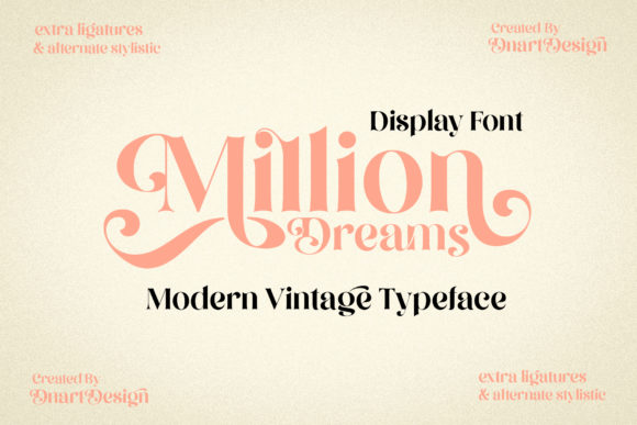 Million Dreams Font for Professional Branding and Design