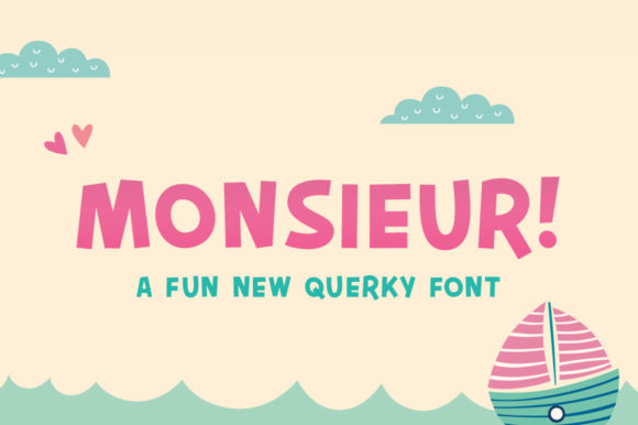 Monsieur Font for Whimsical Handmade Creations