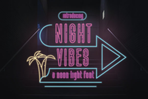 Night Vibes Font for Nightlife-Themed Web Designs