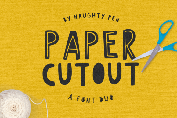 Paper Cutout: A Playful Display Font for Bold Editorial Designs