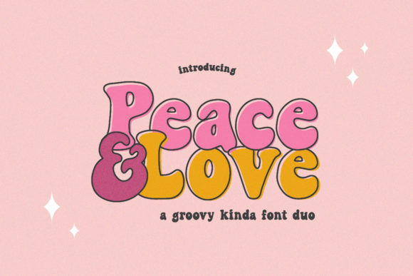 Peace and Love Font for Bold Visual Impact