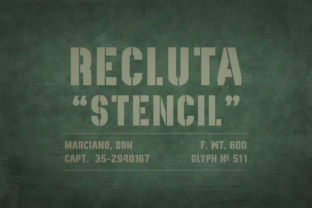 Recluta: A Bold Military-Inspired Font for Creative Projects