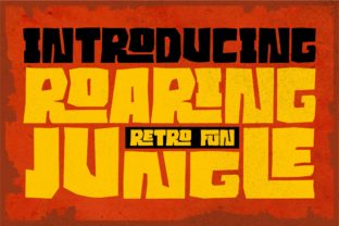 Roaring Jungle Font for Vintage and Retro Campaigns