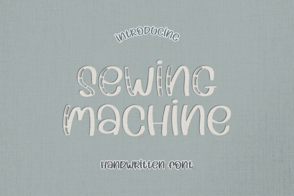 Sewing Machine Font for Creative Projects