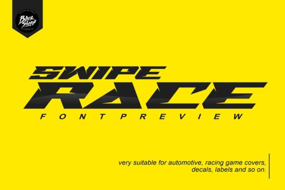 Swipe Race Font for Bold Branding and Racing-Themed Creations