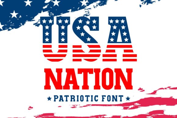 USA Nation Font for Patriotic Web Design