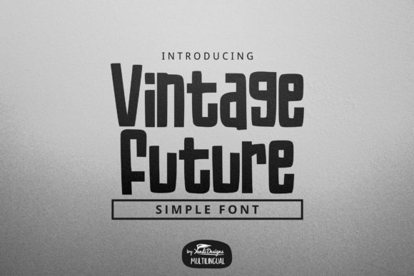 Vintage Future Font for Quirky Editorial Design